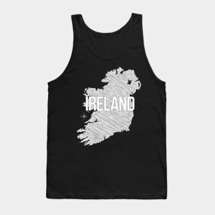 Country Wall Decor Ireland Black and White Art Canvas Poster Prints Modern Style Painting Picture for Living Room Cafe Decor World Map Tank Top